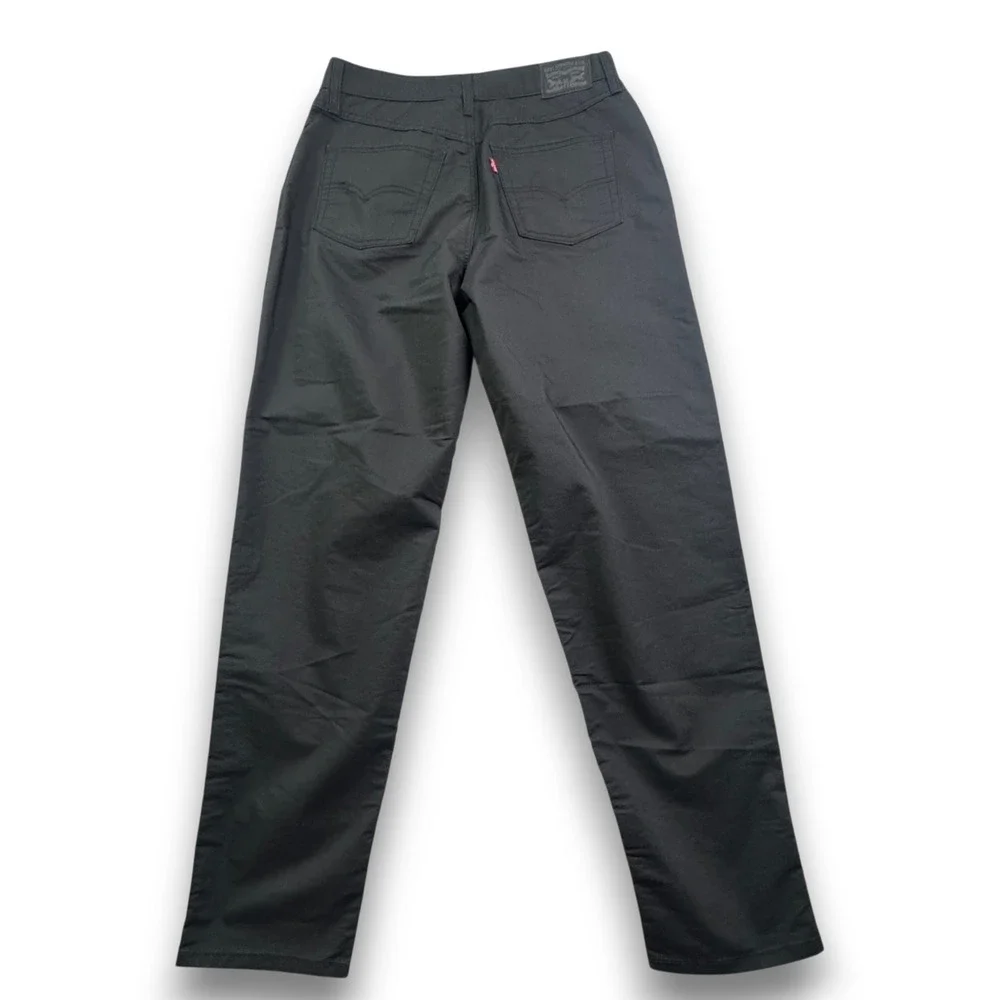 Levis 501 Original Fit Black Chino Pants Mens W30 L30 A3506-1822 Straight Leg